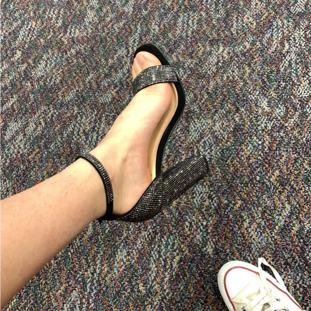 Rhinestone heels